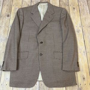 Brioni Blazer Sport Coat Vintage Tweed Made In Italy Size 38S